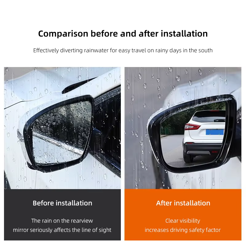 Accessoires pare-pluie pour rétroviseurs de voiture Citroën C4 C3 C5 C5X E-C4 X E-C3 C-Elysee Berlingo C1 C6 C-Crosser