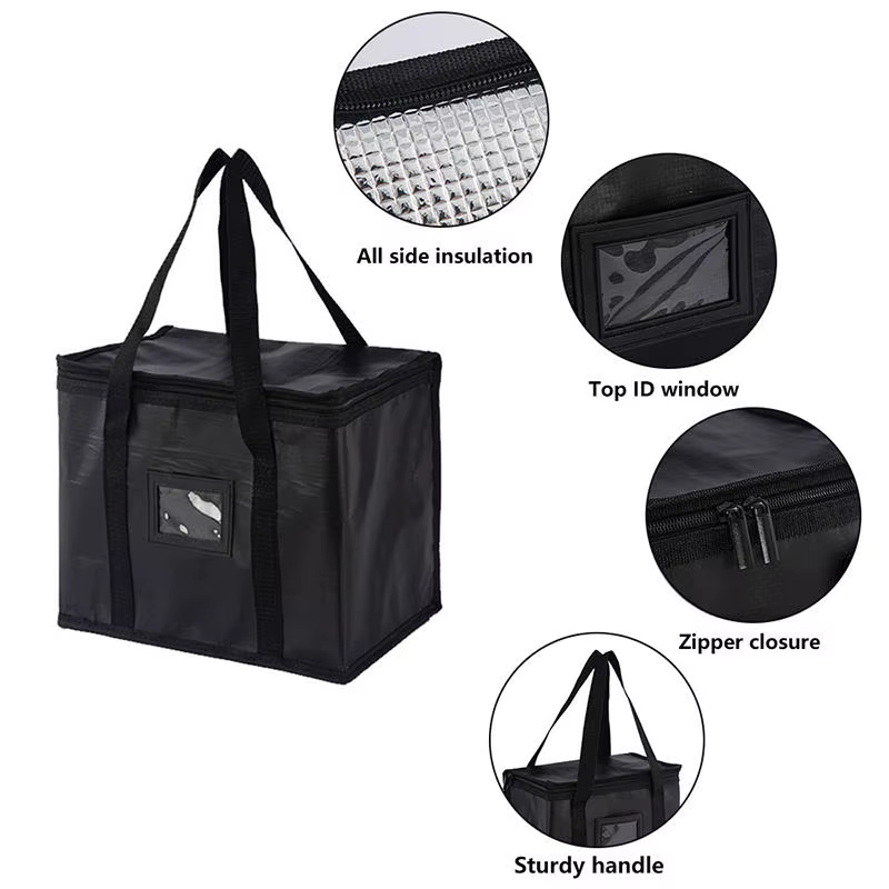 Sac isotherme thermique isolé 16-70L - Fourre-tout portable de grande capacité avec fermeture à glissière pour les pique-niques