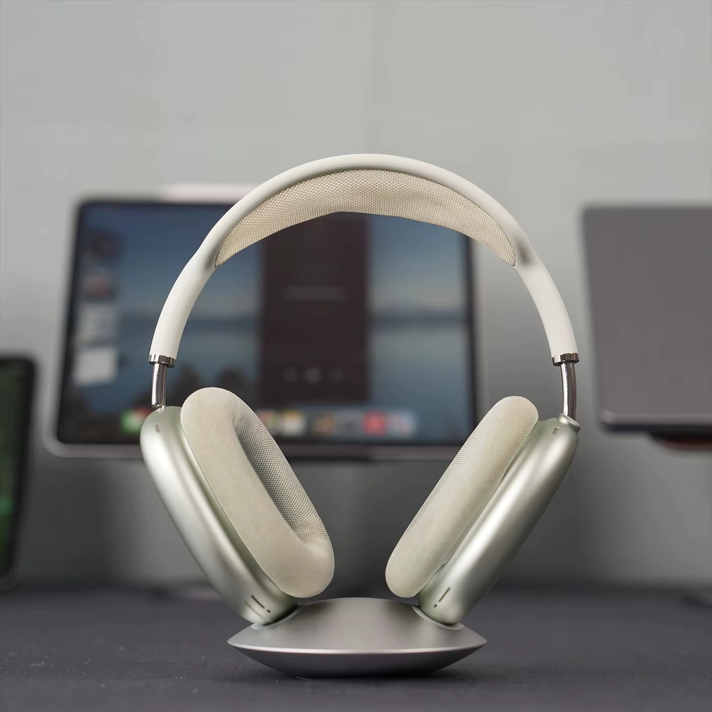 Support de casque original pour AirpodsMax, base en alliage d'aluminium, support de rangement de bureau, support de casque personnalisé, accessoire cadeau