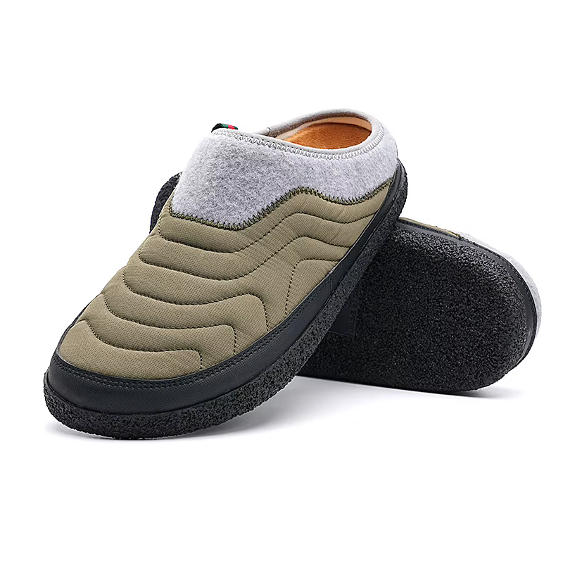 Chaussons de jardin imperméables pour hommes et femmes, chaussures à enfiler décontractées, coton chaud, intérieur, extérieur, mode, hiver, 2025