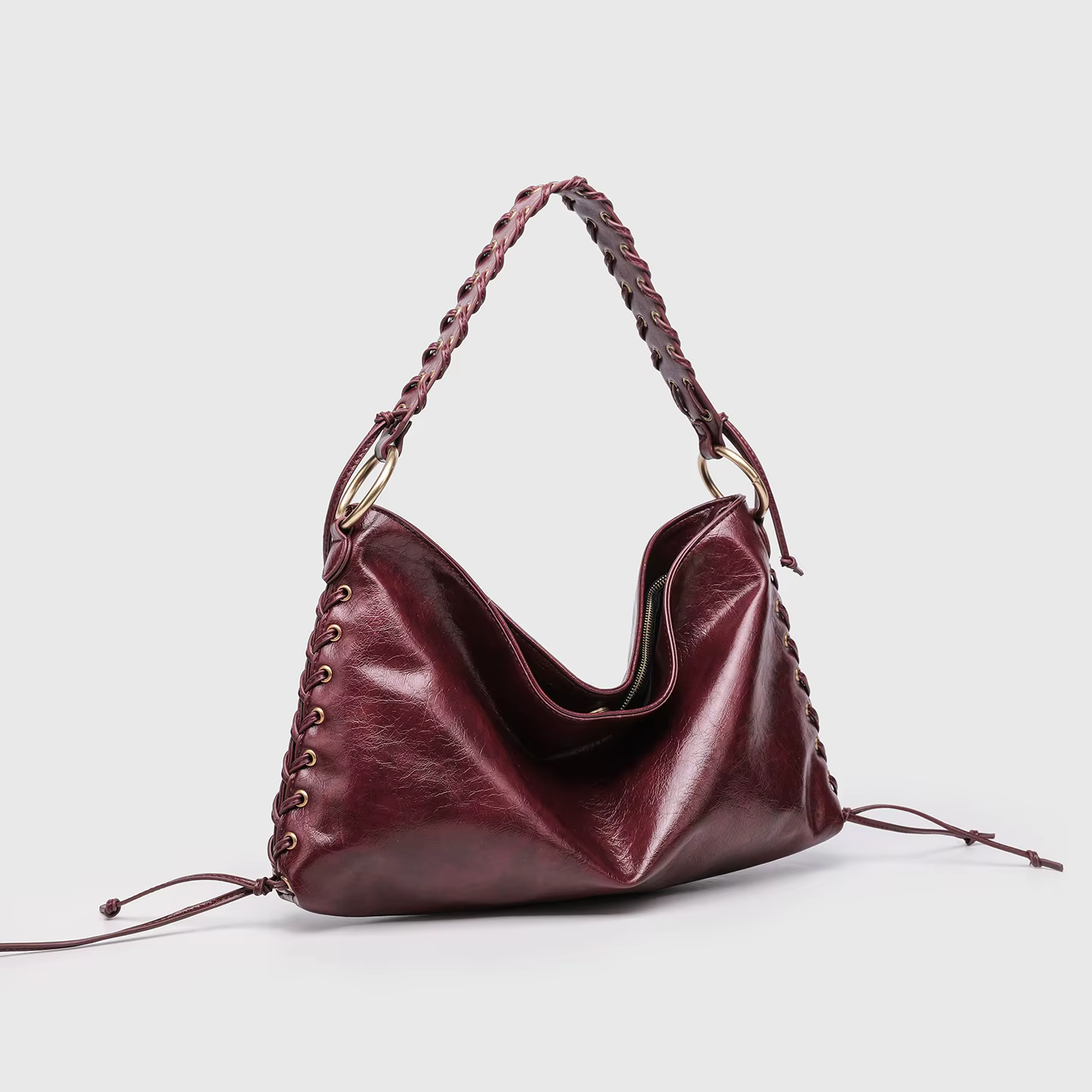 Sac fourre-tout grande capacité pour femme avec boucle métallique