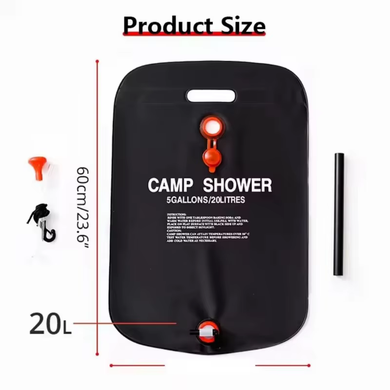 Sac de douche de camping 40L pour l'extérieur