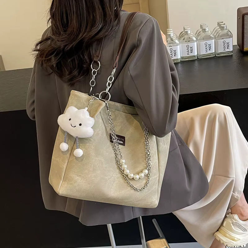 Sac fourre-tout en denim pour jeunes femmes