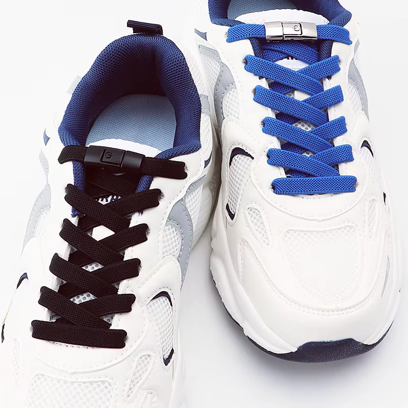 2 paires de lacets de chaussures sans cravate de 8mm