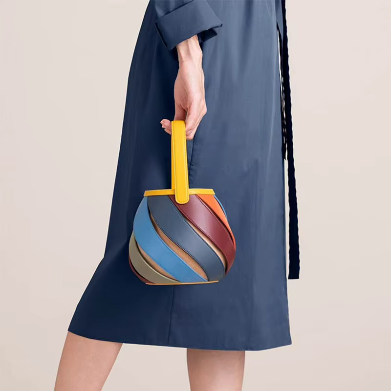 Sac à Main Géométrique Rétro de Luxe pour Femme, Marque de Styliste, Mode, Élégant, Polyvalent, Bergame, 2023, E27