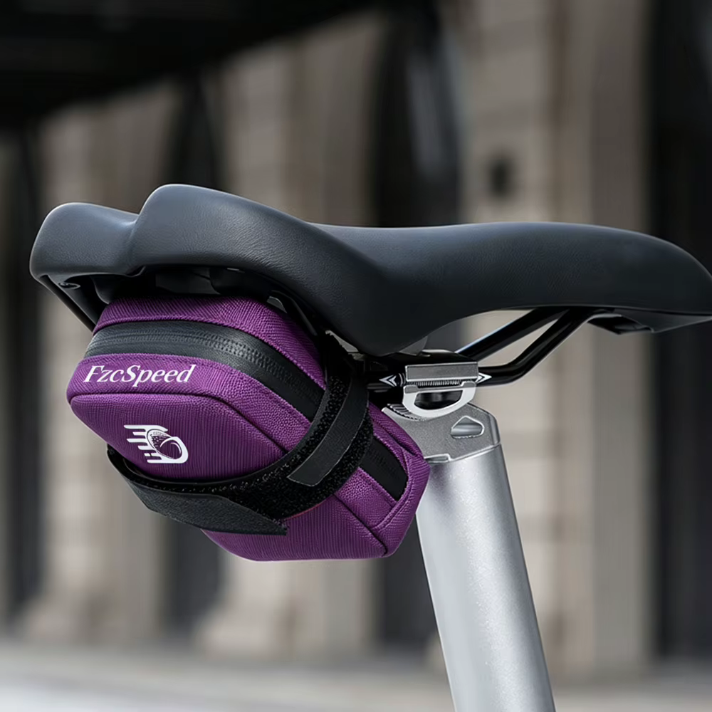 Mini sac de selle de vélo léger, petit sac de vélo de 0,35 l, sacs à main portables, sac arrière de cyclisme universel pour tous les vélos