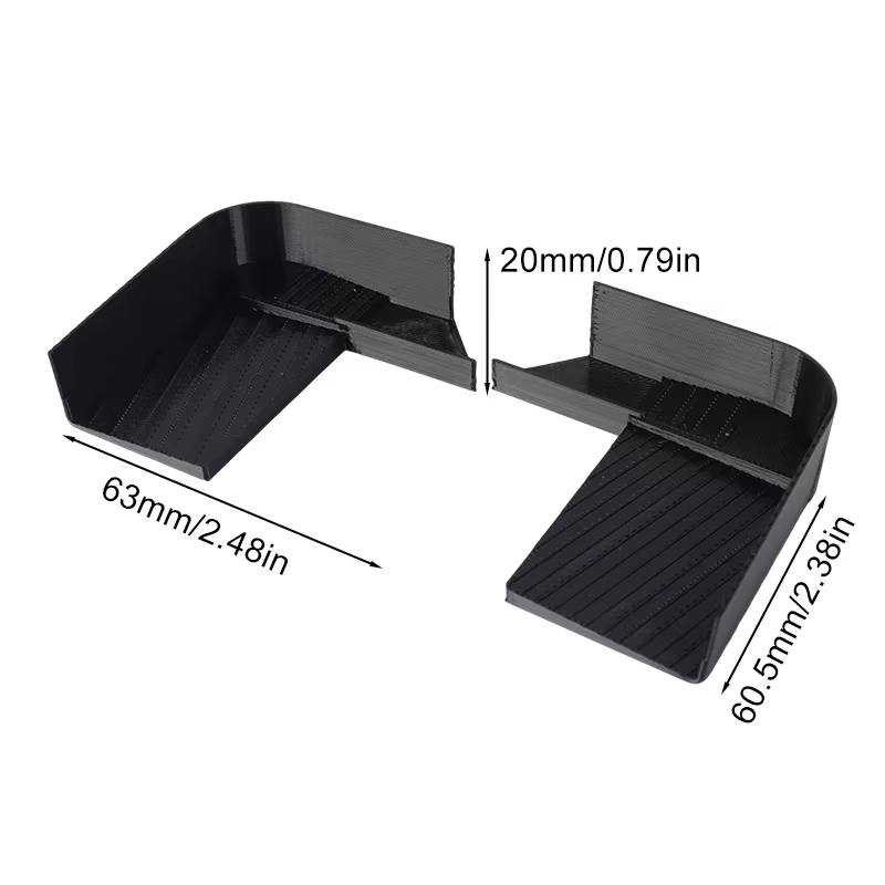 Une paire de canaux de drainage de toit pour Land Rover Defender 90/110, durables, avec déflecteurs pour les canaux de drainage de l'eau