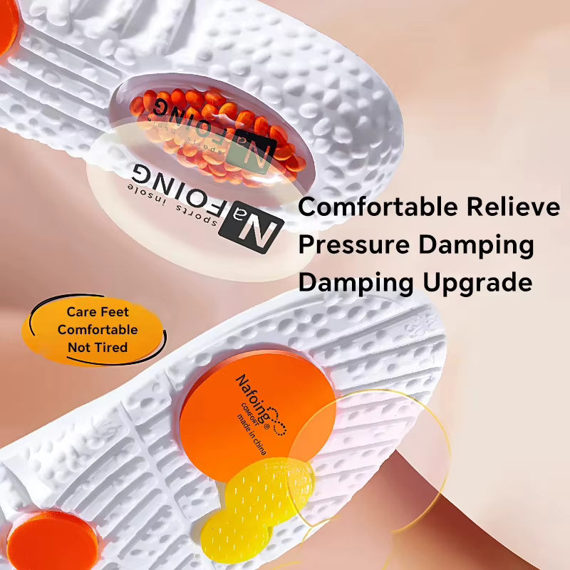 1 paire de semelles intérieures de sport à coussin d'air, semelles intérieures EVA pour soutien de la voûte plantaire, semelles de course à absorption des chocs, semelles souples et confortables, 1 pa