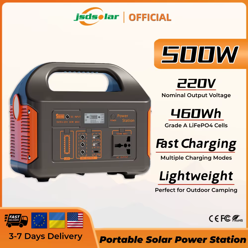 Jsdsolar Générateur solaire portable 300W 500W