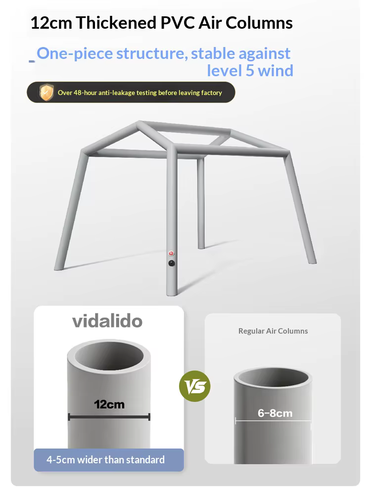 Vidalido grande tente d'air gonflable de Camping 3-4 personnes