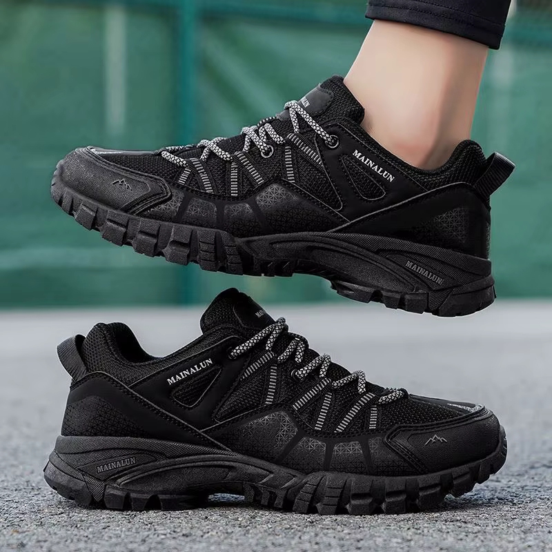 Chaussures d'escalade homme 2026 en promotion – Baskets de trekking respirantes à lacets