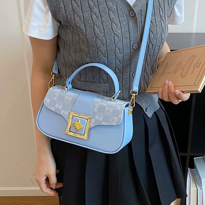 Sac à main en cuir Pu argenté pour femmes, petit sac à bandoulière carré à la mode, pochette de soirée de luxe dorée, fourre-tout de voyage