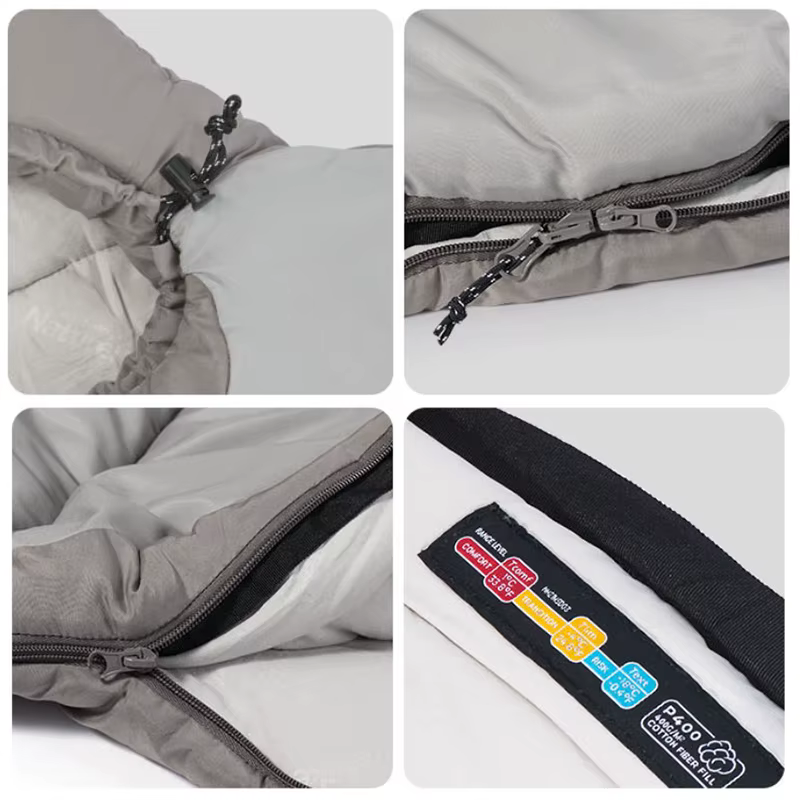 Naturehike Camping randonnée sac de couchage Portable automne hiver épaississement chaleur résistant au froid coton sac de couchage NH21MSD03