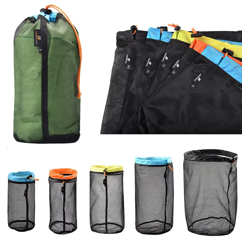 Sacs en maille de Nylon ultralégers S/M/L/XL/XXL