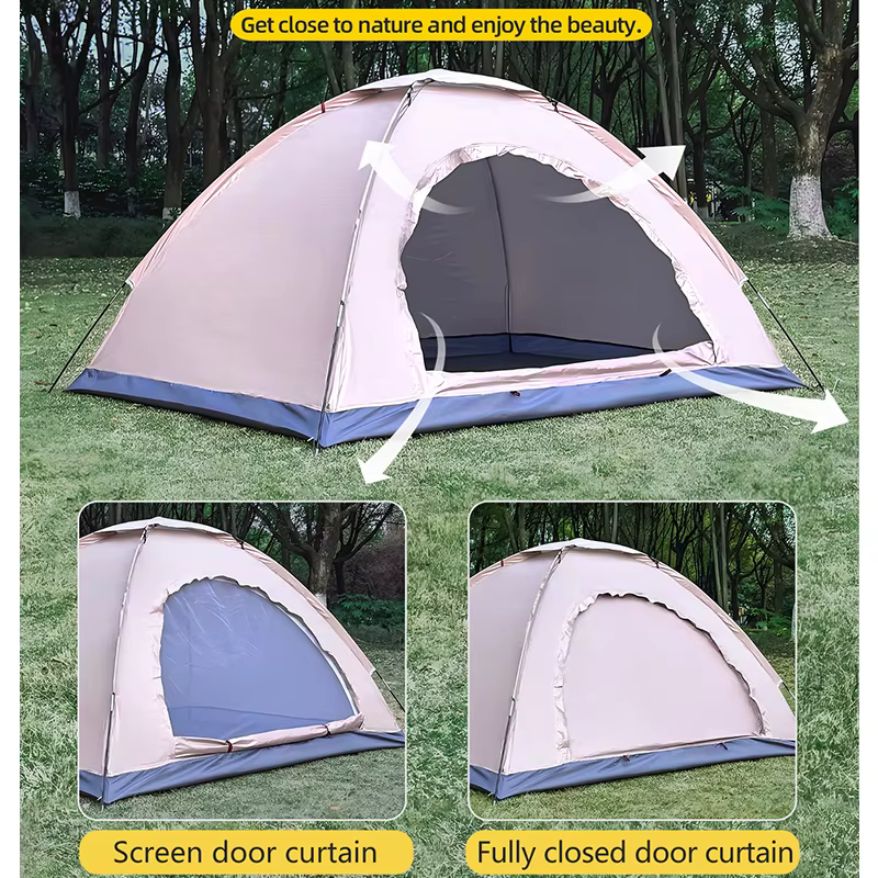 Tente de camping en plein air