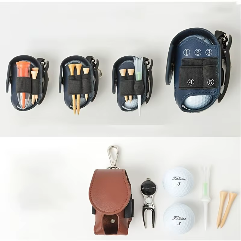 Sac de balle de golf avec ceinture de taille, pochette de taille professionnelle pour balle de golf, mini sac de golf portable, design durable et élégant pour les amateurs de golf