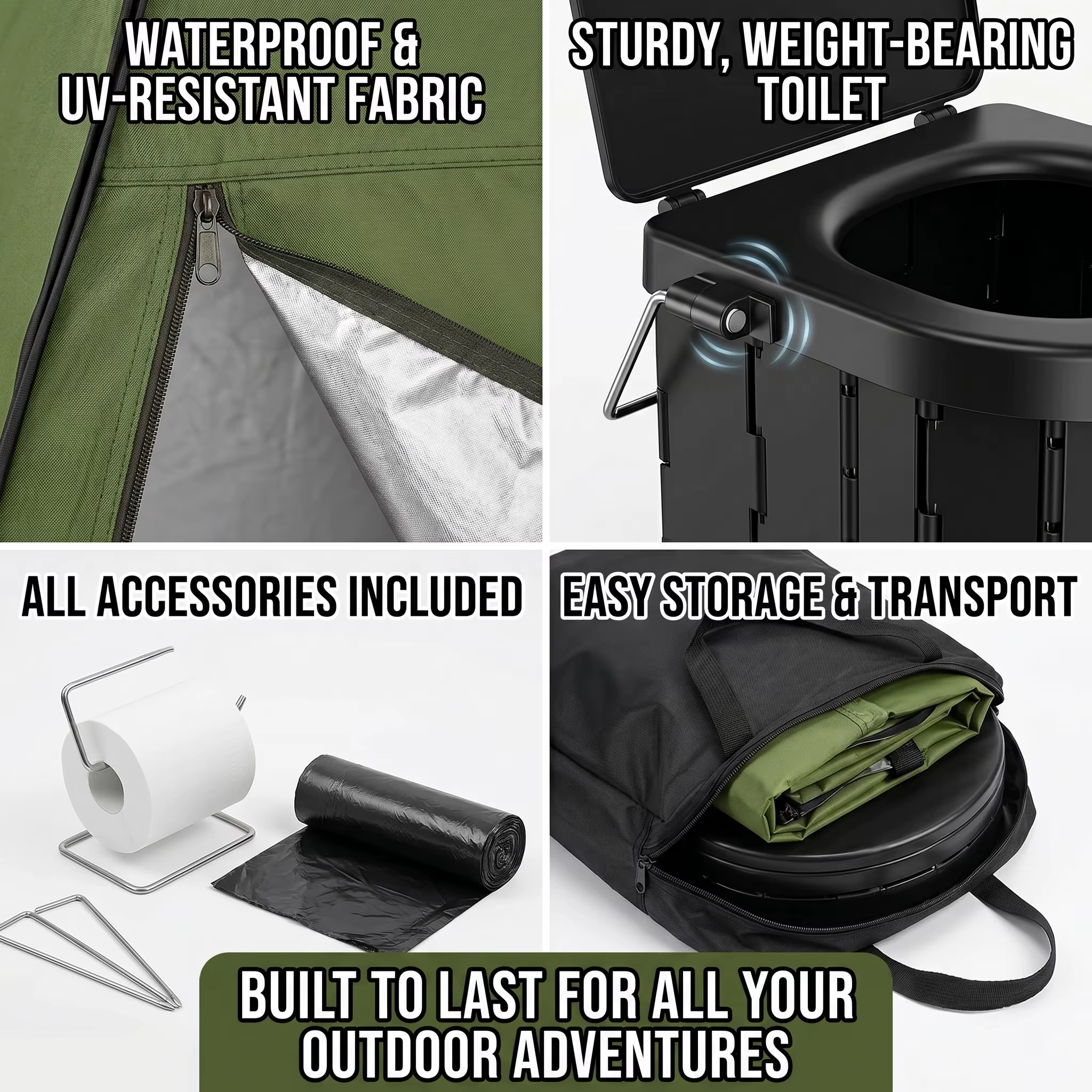 Toilette de camping portable