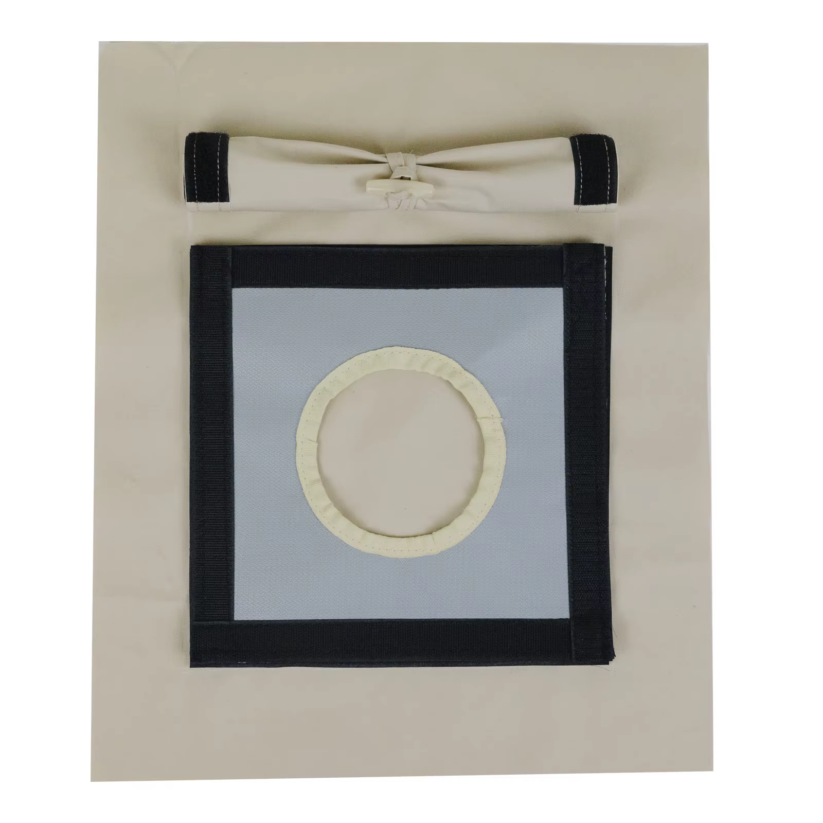 Kit de cric de poêle de tente à double couche avec rabat de pluie