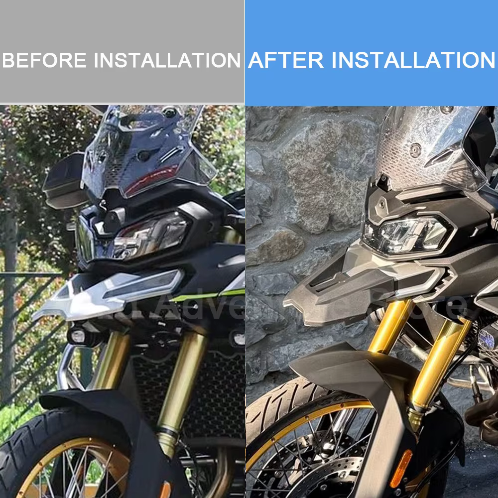 Extension de bec de moto avant