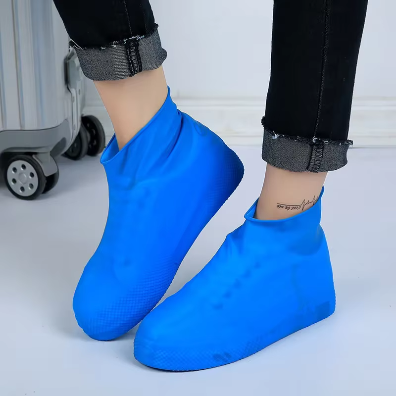 Couvre-chaussures imperméables en caoutchouc antidérapant