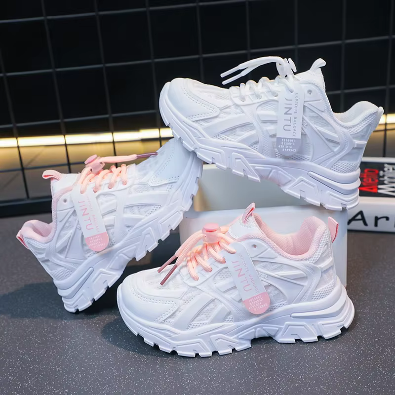 Filles baskets 2025 enfants chaussures décontractées maille plate-forme concepteur Tennis Sneaker 6 à 12 ans