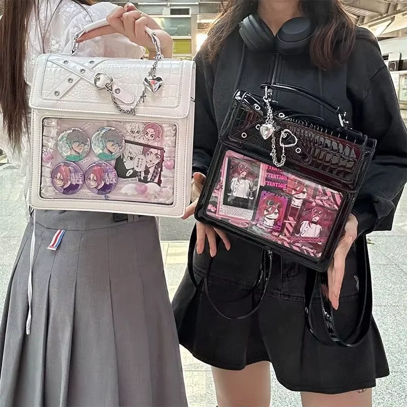 Sac à Dos SвIta Gothique pour Épices, Cartable Transparent, Multifonction, Carré, pour Femme