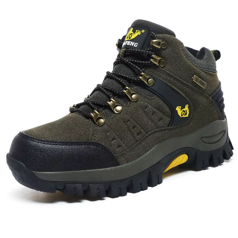 Chaussures de randonnée hommes PU Camping en plein air Anti-collision chaussure d'escalade à lacets escalade Trekking baskets