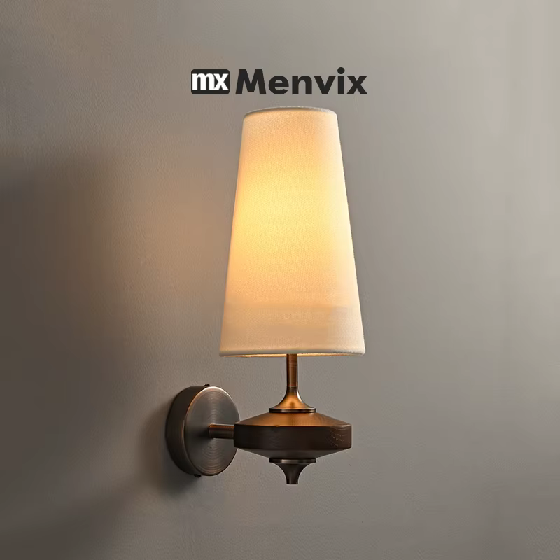 Menvix – applique murale française Vintage en bois massif
