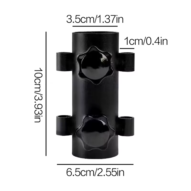 Accessoires fixes de plafond pour tente de Camping en plein air, bâche d'auvent, fixateur de poteau de Camp, équipement, tige de Support, Tube de fixation, outils d'extérieur, 1 pièce