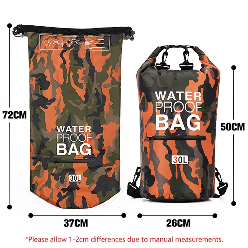 Sac à dos sec de natation en PVC pour femmes et hommes