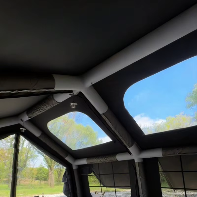 Grande tente gonflable automatique extérieure épaissie équipement de Camping ventilé de nuit tentes portables imperméables à ouverture rapide
