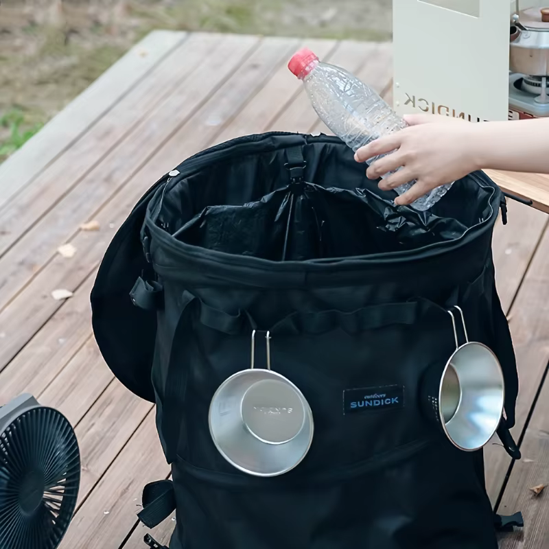 Seau de rangement pliable 62L pour le camping