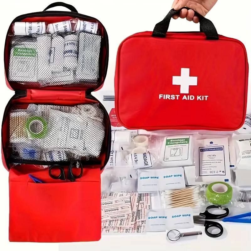 210 pièces trousse de premiers secours sac tout usage survie d'urgence maison voiture bureau voyage Camping canotage en plein air sac médical essentiel