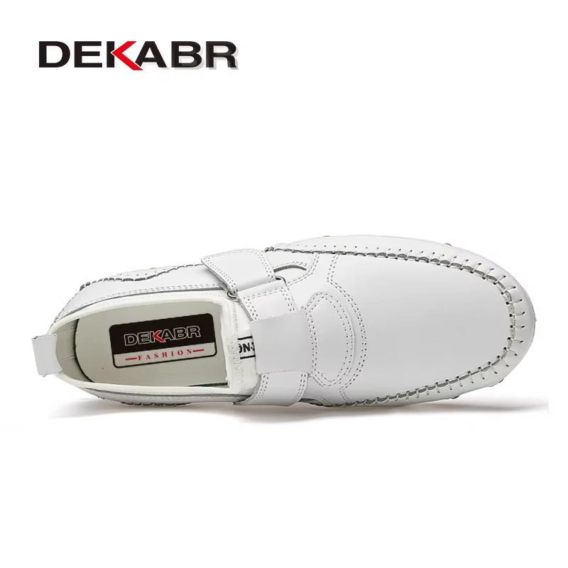 DEKABR – mocassins en cuir véritable pour homme, chaussures souples, confortables, à enfiler, faites à la main, décontractées, de luxe, pour la marche et les loisirs