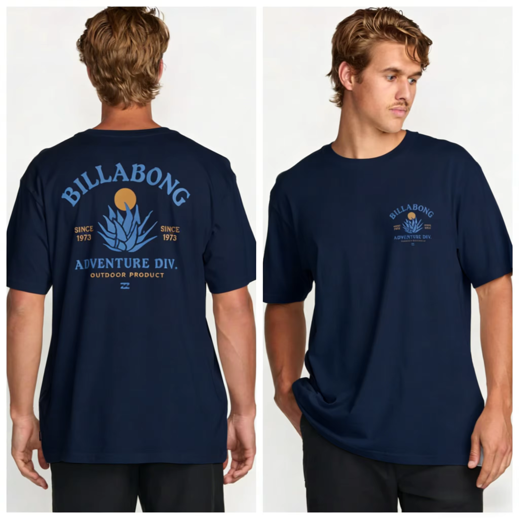 Billabong T-shirt décontracté en pur coton pour homme PRFOSports 2026 – Collection été – Vêtements pour homme – T-shirt streetwear Y2K