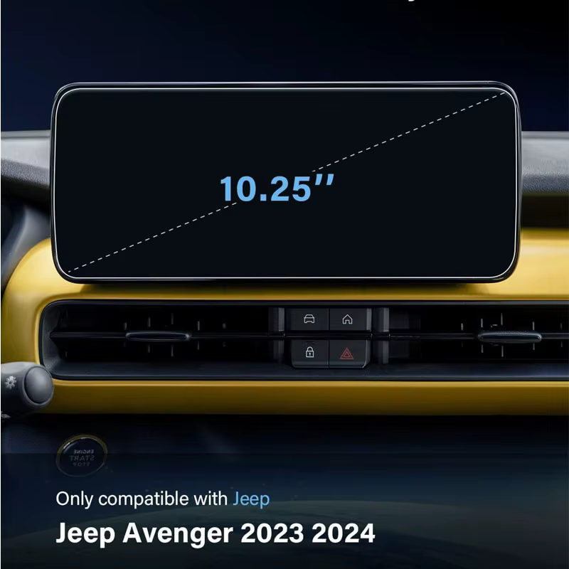Protecteur d'écran tactile en verre trempé, pour JEEP Avenger 2023 2024 2025 10.25 pouces, accessoires de navigation pour infotainment de voiture Avenger