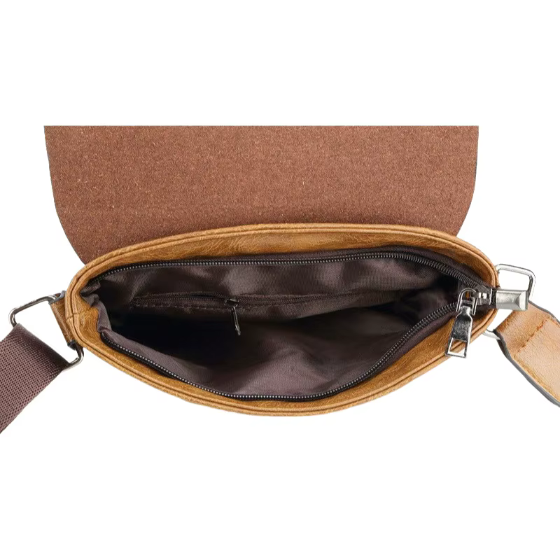 Sac bandoulière pour homme d'affaires, sac de voyage décontracté pour documents, sac à bandoulière vertical en cuir PU grande taille, sac de navetteur