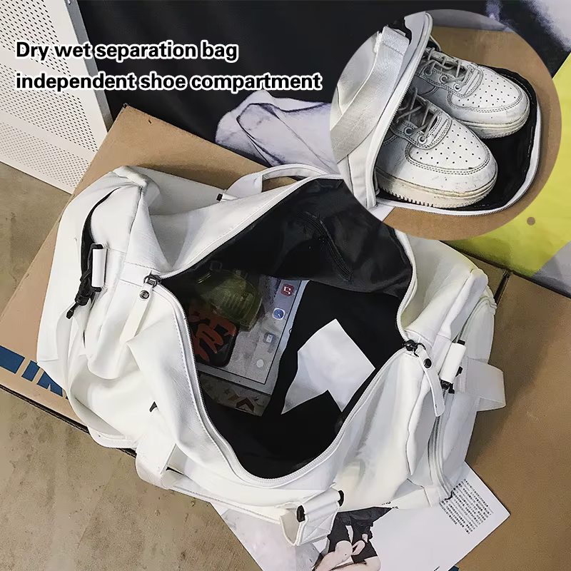 Sac de sport pour hommes logo personnalisé grand sac à main de Fitness sec et humide sac