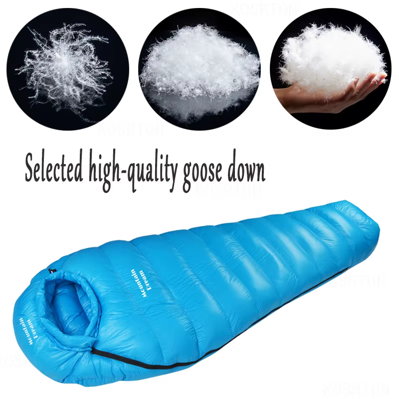 Sac de couchage d'hiver en duvet d'oie blanche pour maman adulte