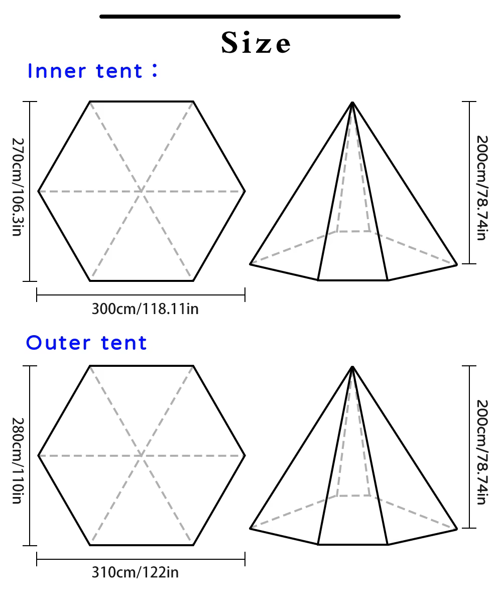 Tente tipi indienne étanche pour l'extérieur