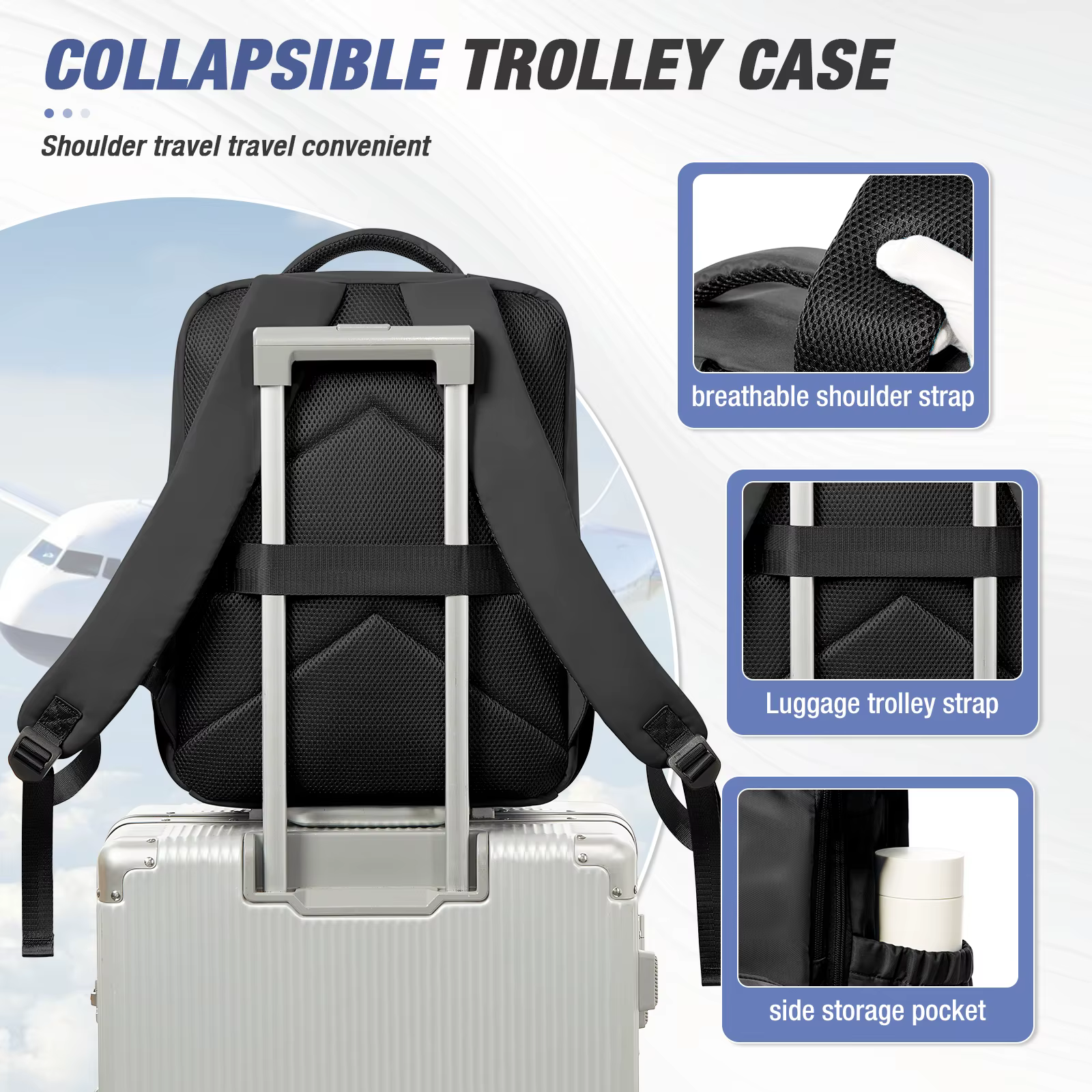 Sac à dos de compression sous vide pour homme