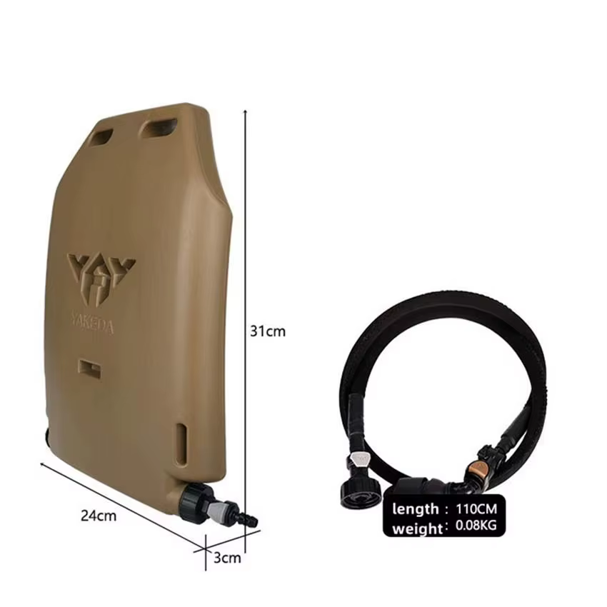 YAKEDA 1.75L bouteille d'eau d'hydratation avec tuyau bouilloire multifonctionnelle doublure de gilet EVA sac d'eau de qualité alimentaire