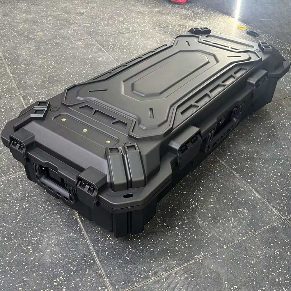 Boîte de tente de toit de voiture universelle noire 84L