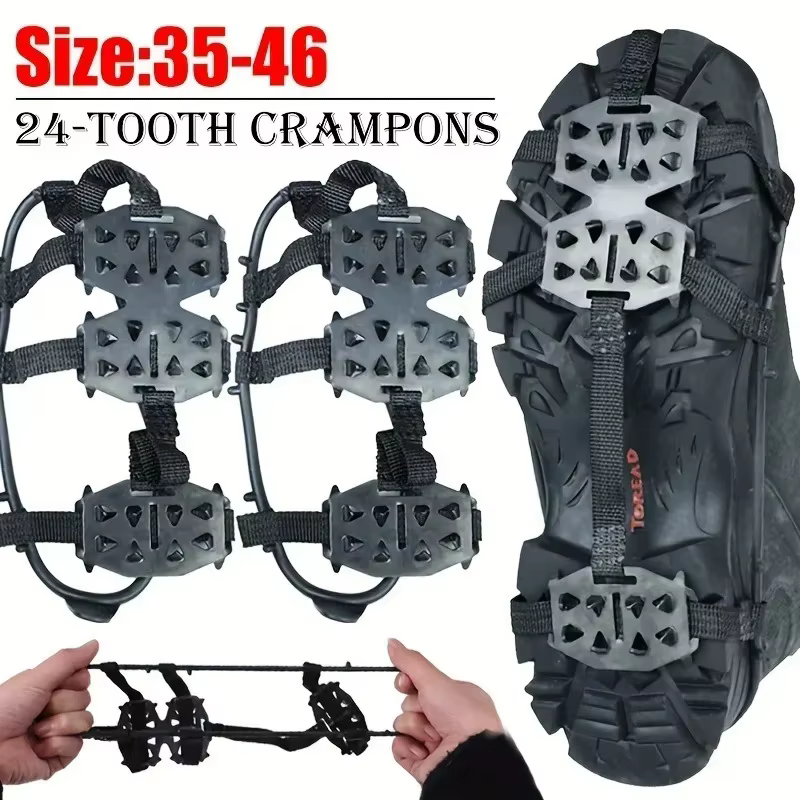 Griffe antidérapante à 24 dents - couvre-chaussures pour la glace et la neige