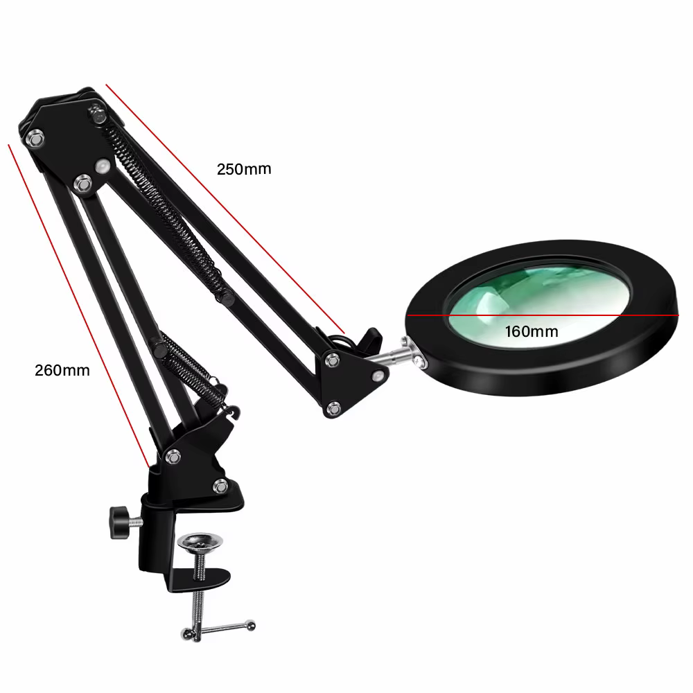 Loupe éclairée 8X USB 3 couleurs 72 LED, pour réparation de fer à souder/lampe de Table/lecture, outil de beauté pour soins de la peau