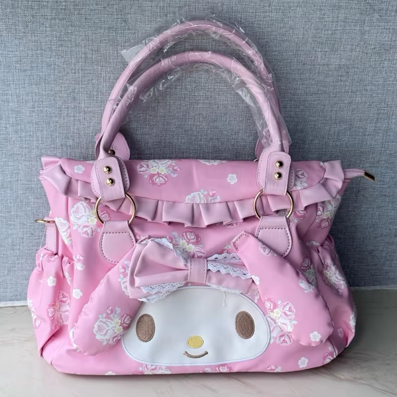 Sac fourre-tout de grande capacité imprimé de dessin animé, sac à main de banlieue pour étudiant Lolita Kawaii, sac à dos imperméable et polyvalent en PU, cadeau pour fille