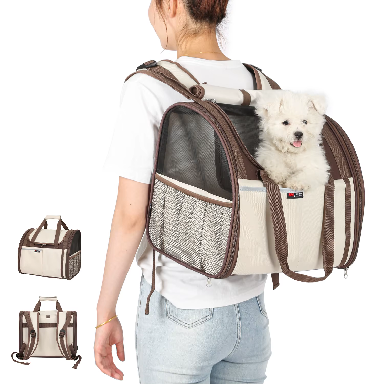 Grands sacs à dos de transport pour chiens, avec charge 9KG, sac de transport pour chiots et chats, pour voyage, Camping, randonnée