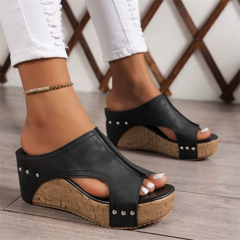 Sandales d'été compensées pour femme