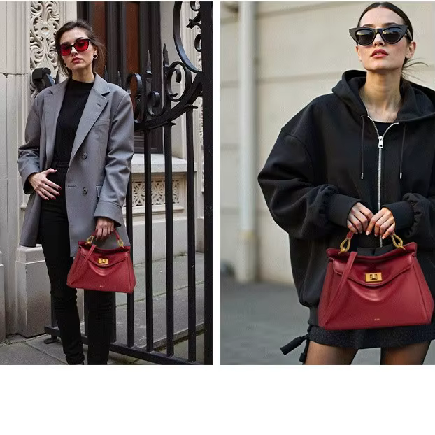 Sac à main 2026 Lock Bag New Lucia, sac bandoulière, sac de luxe léger et polyvalent pour femme