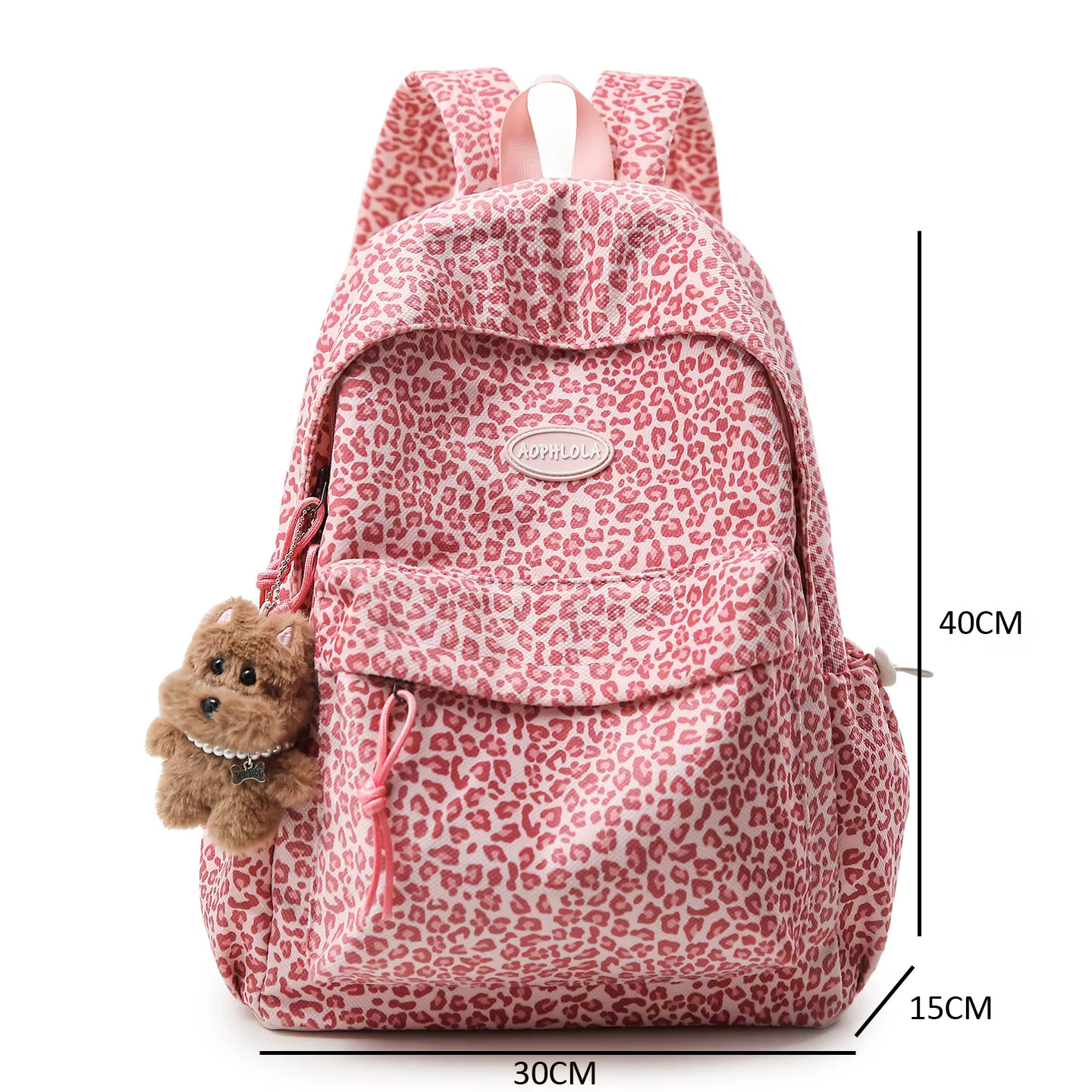 Matériel en daim imprimé léopard femme sac à dos école livre sacs pour adolescentes femme étudiant dame loisirs BagPack